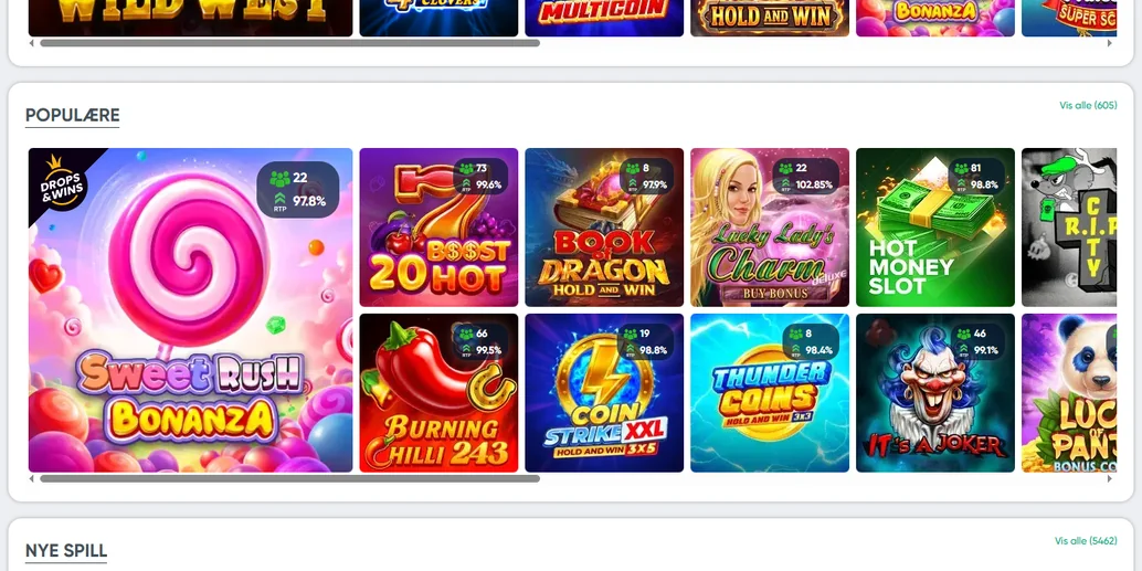 Spinn populære automater IviBet